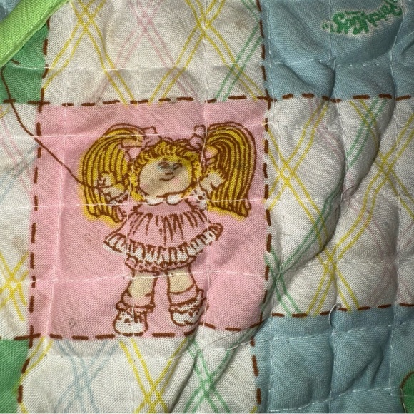 Vintage 1983 Cabbage Patch Kids Diaper Bag Sippy Cup Fork And Spoon - Picture 8 of 15